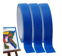 Yulokdwi Blue Tape - 3 Rolls x 65.6 Ft Blue Art Tape,Professional Removable Supplies for Art Project Classroom Furniture Car Kitchen Trim