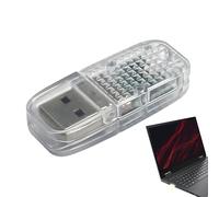 Yulokdwi Car LED Lights Interior USB, LED Lights For Car Interior, USB Atmospheric Light Group Design To Add Romance, Colorful With Automatic Conversion Works With, Computer