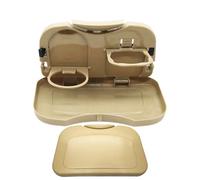Yulokdwi Car Seat Table,Foldable Car Table with Cup Holder - Automotive Backseat Desk for Laptop Working Dining Eating Adult Travel Road Trip