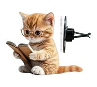 Yulokdwi Car Vent Clips,Cat Air Vent Decorations for Car | Aromatherapy Deodorizer with Long Lasting Fragrance 3D Acrylic for Vehicle Interior Accessory During Road Trips Travel Drivers