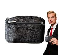 Yulokdwi Coin Pouch | Coin Pocket,Waterproof PU Leather Small Bag Holder with Zip Pouch for Id Kids Folded Bills Key Lipstick Women Men