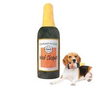 Yulokdwi Dog Squeaky Toys - Wine Bottle Shape Game | Stuffed Puppy Teething Toys | for Puppy Pet Mental Stimulation Physical Activity Crate Enrichment