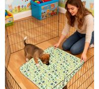 Yulokdwi Dog Training Pads,Machine-Washable Strong Absorbent,Puppy Potty Training Pads | for Medium Large Dog Underpad Whelping Bed Playpen Crate Car Sofa Potty