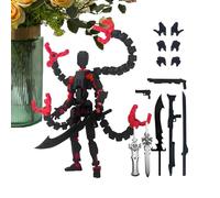 Yulokdwi Figure 3D Printed, Movable Figure Toys For Kids, Multi-Jointed Desktop Decoration Model For School Classroom Study Playing Desktop Window Bookshelf Collection Living Room