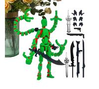 Yulokdwi Figure 3D Printed, Movable Figure Toys For Kids, Multi-Jointed Desktop Decoration Model For School Classroom Study Playing Desktop Window Bookshelf Collection Living Room