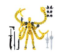 Yulokdwi Figure 3D Printed, Movable Figure Toys For Kids, Multi-Jointed Desktop Decoration Model For School Classroom Study Playing Desktop Window Bookshelf Collection Living Room