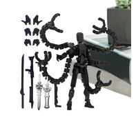 Yulokdwi Figure 3D Printed, Movable Figure Toys For Kids, Multi-Jointed Desktop Decoration Model For School Classroom Study Playing Desktop Window Bookshelf Collection Living Room