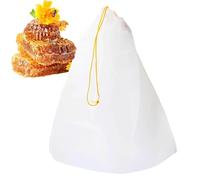 Yulokdwi Fine Mesh Strainer Bag | Fine Mesh Drawstring Strainer Bag,Mesh Nylon Filtering Tool for Honey, Yogurt, Beer Wort, Nut Milk, Chicken Soup