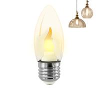 Yulokdwi Flickering Flame Light Bulbs - LED Ambient Lighting Realistic | Flickering Light Bulbs Outdoor Decor - for Christmas Party Indoor Outdoor Porch Patio Bedroom Living Room Office Ceiling