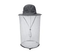 Yulokdwi Fly Hat - Fishing Sun Hat with Veil Mesh Protection - Breathable Neck Cover Sun Protection Mesh Headwear with Drawstring for Outdoor Climbing Camping Picnic Walking Dark Gray