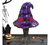 Yulokdwi Halloween Lamp - Holiday Witch Hat Nightlight Decor - Halloween Tabletop Lamp Decor for Haunted House Bookshelf Dorm Dining Table Bedside Nightstand Kitchen Living Room