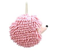 Yulokdwi Hand Towel - Fuzzy Ball Cute Bathroom Hand Towels,Absorbent Chenille Wash Cloths with Loop Decorative Hedgehog Kitchen Gadgets for Countertop Shower Home