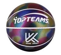 Yulokdwi In The Dark Basketball - Light Up Basketball Night Game Basket Ball - Size 7 PU Leather Basketball For Light Up Camera Shots