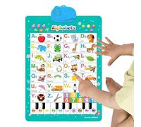 Yulokdwi Kids Educational Posters,Interactive English Toy - Talking Electronic Interactive Wall Chart,for Kids Classroom Preschool Daycare Kindergarten Home Nursery Playroom Christmas Birthday