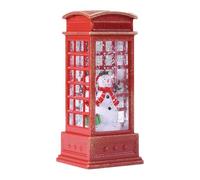 Yulokdwi Lighted Snow Globe | Glitter Lantern Phone Booth | Light up Snow Globe, Christmas Decorations, Tabletop Centerpiece for Home Decoration