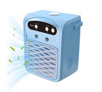 Yulokdwi Portable Air Conditioner | 3-Speed Indoor Air Conditioner with Light,Evaporative Cooler Wireless Speaker 1L Water Tank with Humidifier for Home Kitchen Car Apartment Camping Tents Patio