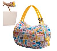 Yulokdwi Reusable Bags Foldable, Foldable Bags for Groceries Storage, Handles Attached Multi-Purpose Duffle Organizer for Beer Cake Fruits Potato Chips Picnic Beach Vacation