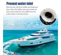 Yulokdwi Scuppers for Boats | 4-Piece Boat Scupper Drain Plug for Kayak | Marine Drainage Plug for Cleaning Repair Maintenance Kayak Sea Saltwater Freshwater Yacht Fishing