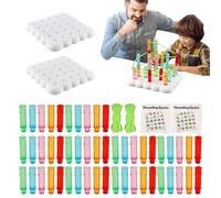 Yulokdwi Stringing Toys,Stacking Blocks Game - Two-player Battle Blocks Game for Calming Mood Problem-Solving Learning Counting Sensory Education