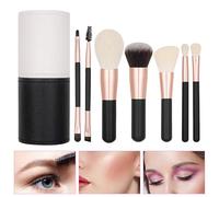 Yulokdwi Travel Size Makeup Brushes | 7 Travel Makeup Brushes With Travel Case - Small Soft Bristle Make Up Brushes For Foundation Concealers Eye Shadows