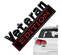 Yulokdwi Veteran Edition Emblem | Auto Emblems and Badges | Car Metal Emblem Decal, Letters Bumper Badge, Truck Adhesive Stickers for Vehicle, Truck