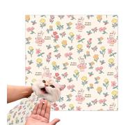 Yulokdwi Wrap for Cat Grooming, Adhesive Anti-Escape Cat Calming Wrap, Cute Multi-Functional Cat Swaddle Wrap for Pet Lovers, Friends