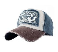 YULOONG Classic Baseball Cap 100% Cotton Vintage Washed Denim Dad Hat Adjustable Size for Man Women Unisex (Coffee A)