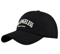 YULOONG Vintage Baseball Cap Embroidery Los Angeles Washed Denim Trucker Cap 100% Cotton Sun Hat for Men Women Adjustable Black