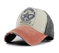 YULOONG Vintage Baseball Cap Washed Denim Trucker hat Fashion Pentagram Star Pattern Outdoor Sun Hat 100% Cotton Unisex E