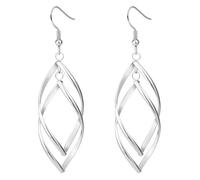 Yulovee 9ct White Gold Plated Earrings,Long Dangle Earrings for Women.