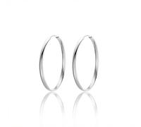 Yulovee Silver Hoops Earrings for Women Hypoallergenic Hoop Earrings Solid 925 Sterling Silver Posts Lightweight Round Circle Hoops Earrings 30mm.