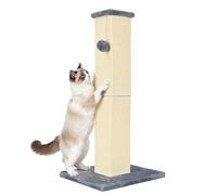 YULOYI Natrue Cat Tree Scratching Post 32 Inches for Large Cats and Kittens, Sisal Scratching Post to Improve Cat Scratching Habits and Protect Your Furniture, Grey