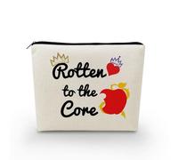 YULUENZE Descendants Fans Present Rotten Apple Makeup Bag Small Organizer Zipper Pouch Rotten To The Core Gift for TV Show Fans, Rotten Descendants 02, Printed Makeup Bag With a Metal Zipper