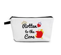 YULUENZE Descendants Fans Present Rotten Apple Makeup Bag Small Organizer Zipper Pouch Rotten To The Core Gift for TV Show Fans, Rotten Descendants 01, Printed Cosmetic Bag With a Metal Zipper