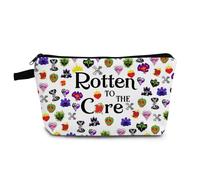 YULUENZE Descendants Makeup Bag Descendants Fans Gift Organizer Bag Rotten to the Core Toiletry Zipper Pouch Rotten Apple Cosmetic Bag Gift for Women Friends Family-2, ahz0440, Printed Cosmetic Bag