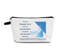 YULUENZE Inspirational Movie Makeup Bag with Zipper Inspiring Slogan Present for Movie Fans TV Show Fans Game Lovers, Elsa 01