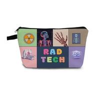 YULUENZE Rad Tech Present Rad Tech Cosmetic Bag Radiologic Technologist Organizer Bag with Zipper Radiology Makeup Bag Appreciation Present for Radiologists Women, hzt0692