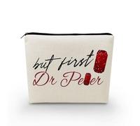 YULUENZE Soda Social Club Print Makeup Bag Simple Organizer Bag Canvas Toiletry Zipper Pouch Sodapepper Cosmetic Bag Birthday Gift for Women