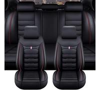 yuluxlh Leather Car Seat Covers for Alfa Romeo Giulietta Type 940 Sprint/Executive, Waterproof Breathable Seat Covers Car Interior Accessories,C-Black Red