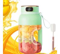 Yulyoie Multifunctional Portable Juicer Cup,Yulyoie Multifunctional Portable Juicer Cup with Digital Display,Portable Smoothie Blender On The Go,USB Rechargeable (Green,Single Cup Single lid)