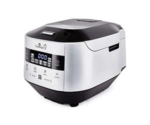 Yum Asia Bamboo Rice Cooker with Induction Heating (IH) and Ceramic Bowl (8 cup, 1.5 litre), 7 Rice Cooking Functions, 4 Multicooker Functions, Motouch LED Display, 220-240V