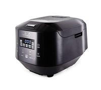 Yum Asia Bamboo Rice Cooker with Induction Heating (IH), Black, 8 Cups | Ceramic Coated Bowl, 1.5 litre, 7 Rice Cooking Functions, 4 Multicooker Functions, Motouch LED Display