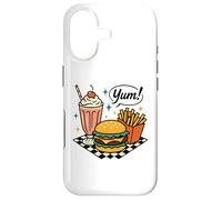 Yum Retro Diner Burger Milkshake Fries 50s Case for iPhone 17