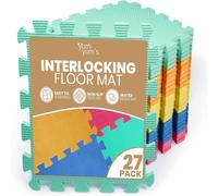 Yum Yums 29x29cm Multi-Colour Baby Play Mat - 27 Pack Soft & Interlocking Mats | Size: 29x29 cm Yum Yums Multicolor 29x29 cm