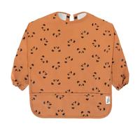 Yum Yums Baby Coverall Silicone Weaning Bib - Panda Paws in Brown Yum Yums Brown