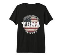 Yuma Arizona, Vintage American Flag Premium T-Shirt
