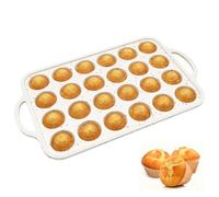 Yumatch Mini Muffin Tray 24 Cup Silicone Muffins Pan, Nonstick Cupcake Tin, Silicon Mould Bakeware, Baking Tins for Mini Mince Pie, Cupcakes, Oven and Dishwasher Safe