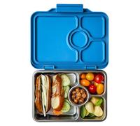 Yumbox Prêt Stainless Steel Bento Box - Leakproof, Reusable Lunch Container for Kids & Adults - Sandwich & Snack Friendly, BPA-Free, Durable Food Box (Normandy Blue)