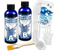 YumCraft Cyanotype Kit 200g 2-Part Sun Printing Sensitizer for Fabric Paper
