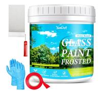 YumCraft Frosted Glass Paint 500g, Window Privacy Paint - Frosted Glass Spray for Home, Bathrooms, Doors, Glasses Surfaces, Privacy Windows Paints - Waterproof & UV Resistant & Low Odor Formula